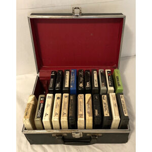 22 Great Classic Rock And Other 8 Track Tapes With Case. Played. Fair Condition